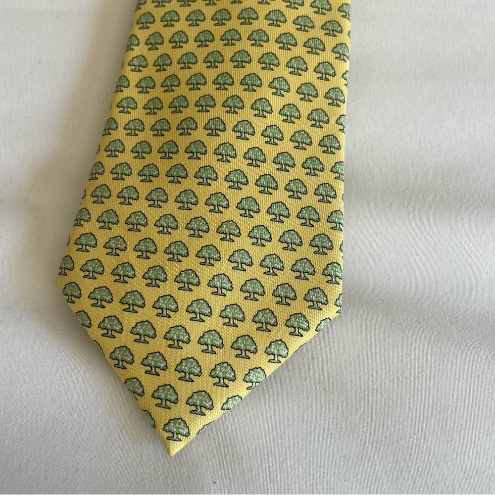 Vineyard Vines 100% Silk John's Island Club Florida Tree Custom Collection Tie - Picture 4 of 11